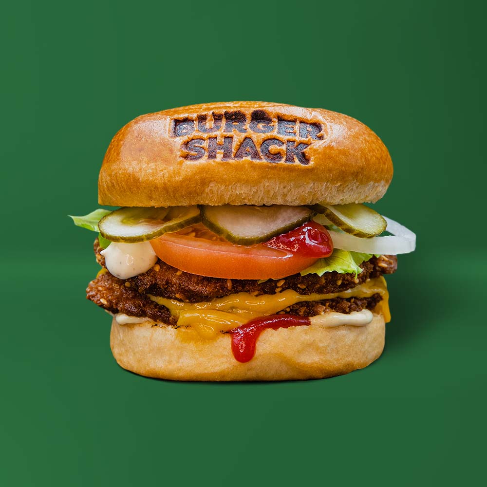 Double Cauliflower Cheese Shack Burger Shack